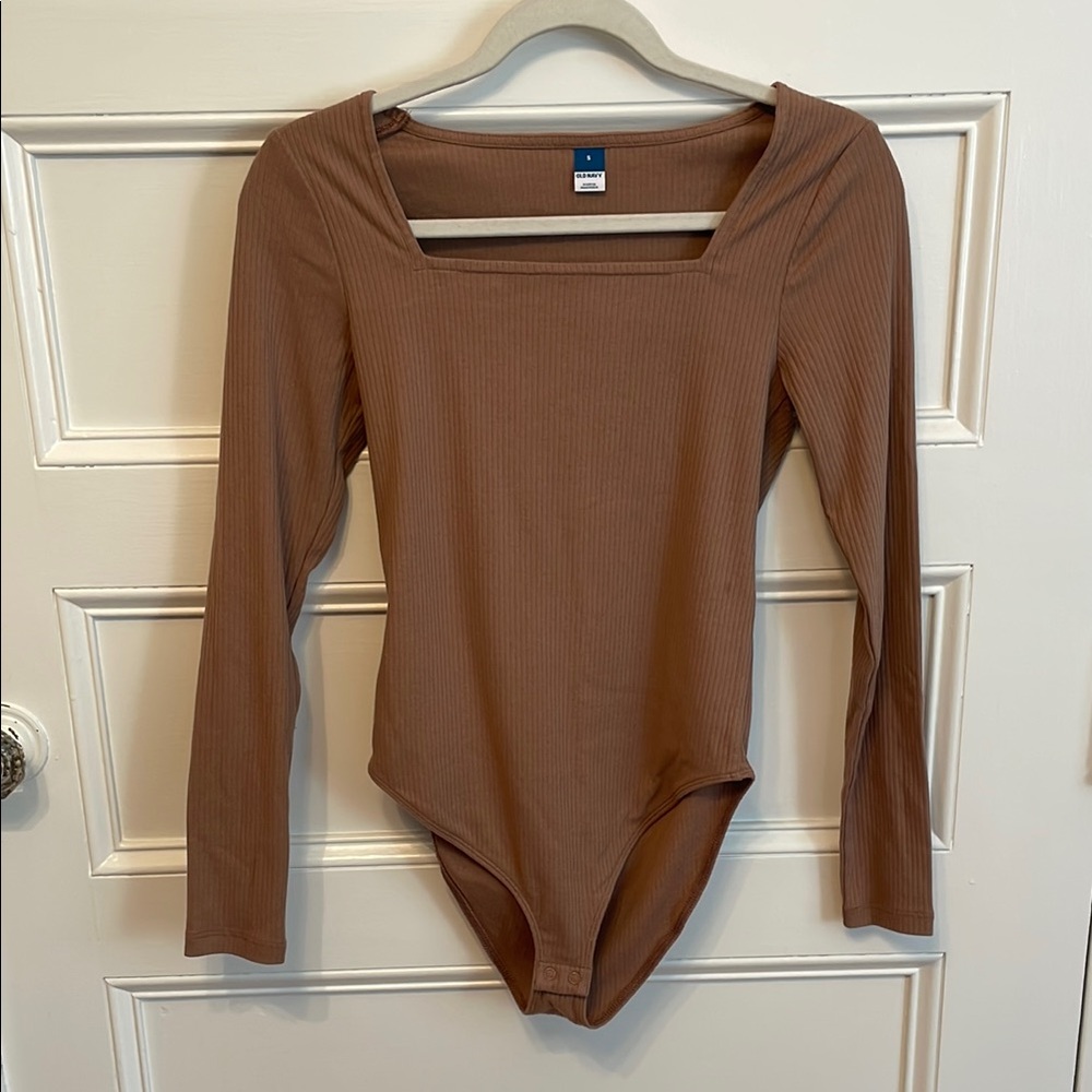 Old Navy Brown Long Sleeve Bodysuit